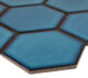 Керамическая мозаика Geometry Hexagon big Deep Blue Glossy 95x110 — изображение 3