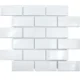 Керамическая мозаика Brick & Metro Brick White Glossy 45x95