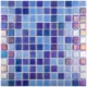 Стеклянная мозаика Shell MIX DEEP BLUE 552/555