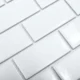 Керамическая мозаика Brick & Metro Brick White Glossy 45x95 — изображение 2