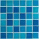 Керамическая мозаика 5х5 см Crackle Blue Mixed Glossy 48х48