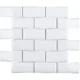 Керамическая мозаика Brick & Metro Metro White Glossy 45х95