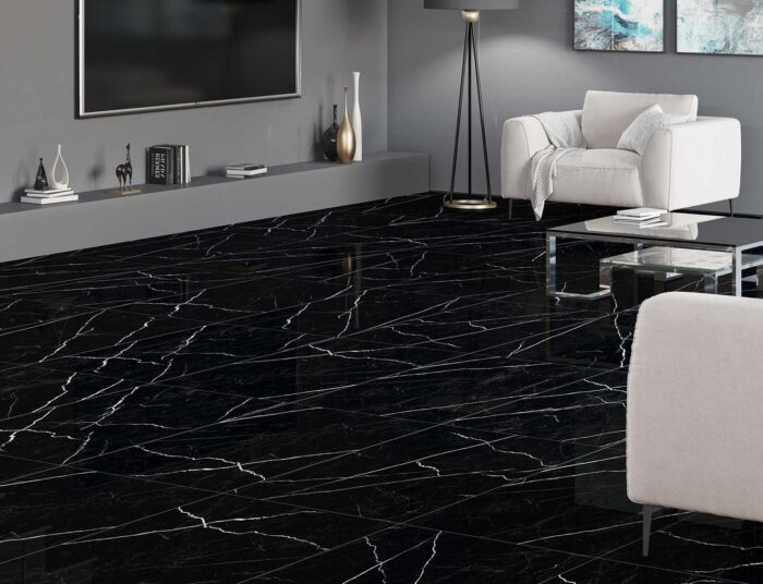 Керамогранит Palacio NERO MARQUINA 60х120 HIGH GLOSS — изображение 4