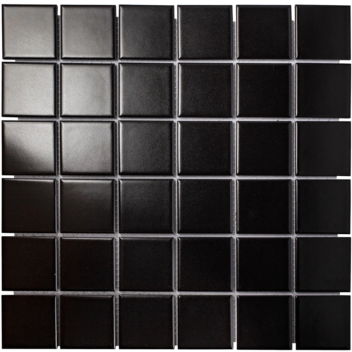 fde32d7ee78102200551d9d4608aaa3f Керамическая мозаика 5х5 см Black Matt 48х48 — изображение 1