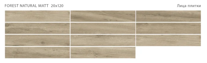 Керамогранит Forest  FOREST NATURAL 20x120 MATT — изображение 2
