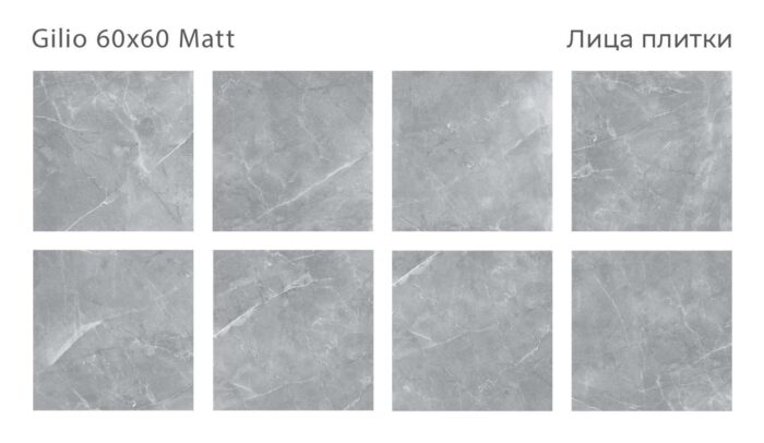 Керамогранит матовый Silk 60х60 GILIO — изображение 3