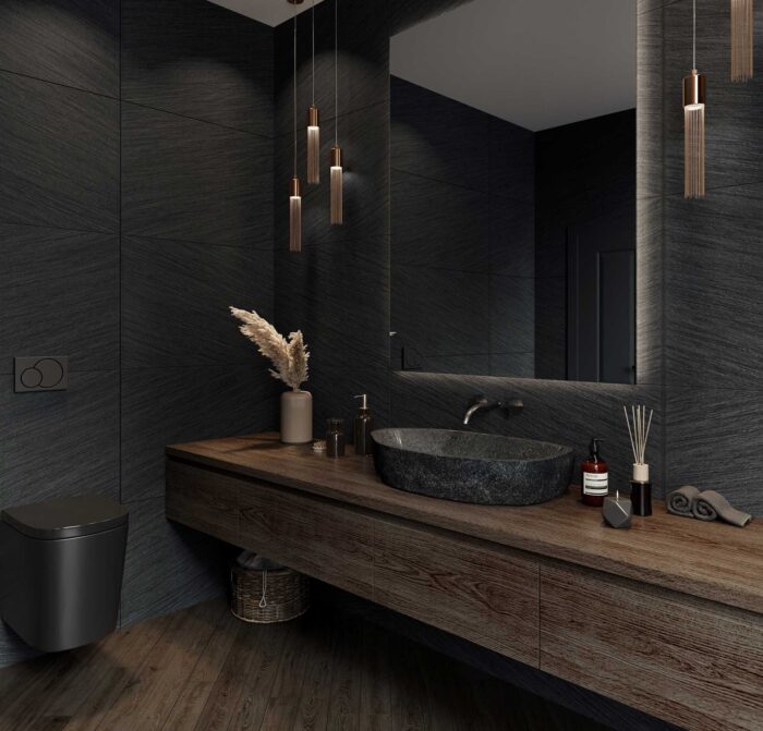 Керамогранит матовый Loft ROCK BLACK 60х120 5мм MATT — изображение 3