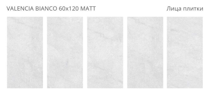 Керамогранит матовый Rizzi 60x120 VALENCIA BIANCO 60x120 MATT — изображение 2