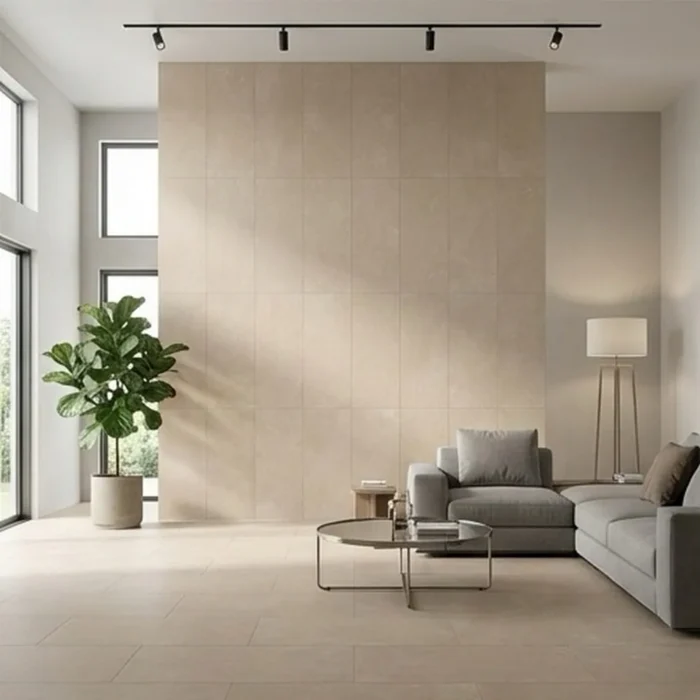 Керамогранит Керамопро Veltet Concrete Ivory 60х120 — изображение 2