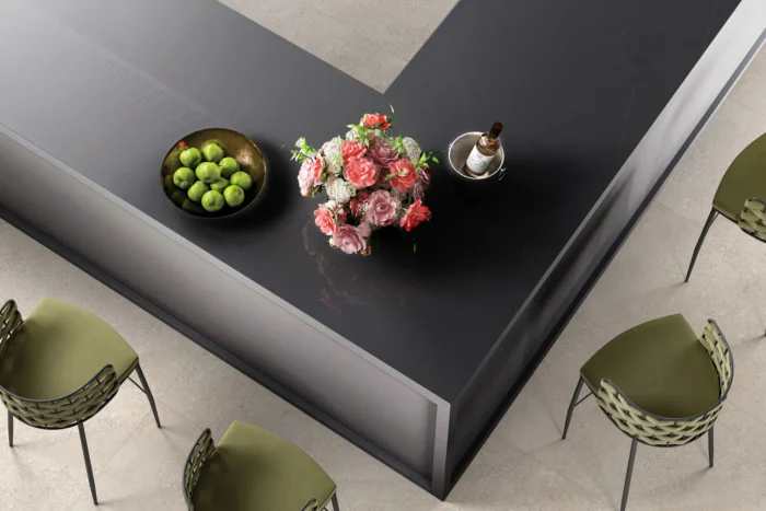 Керамический слэб Polished DARK GREY 2400x800x15мм — изображение 3