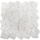 Мозаика, нат. мрамор Broken SPLIT WHITE MATT