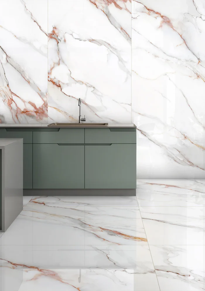 Керамический слэб Polished  BELDIA BIANCO POLISHED 2800х1200х6мм — изображение 4