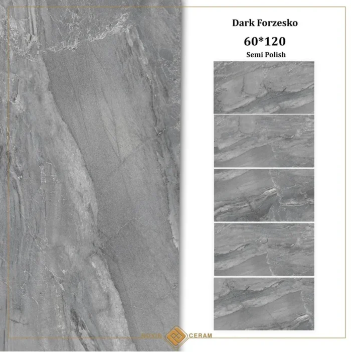 Керамогранит Керамопро Forzesko Gray Dark 60х120 — изображение 2