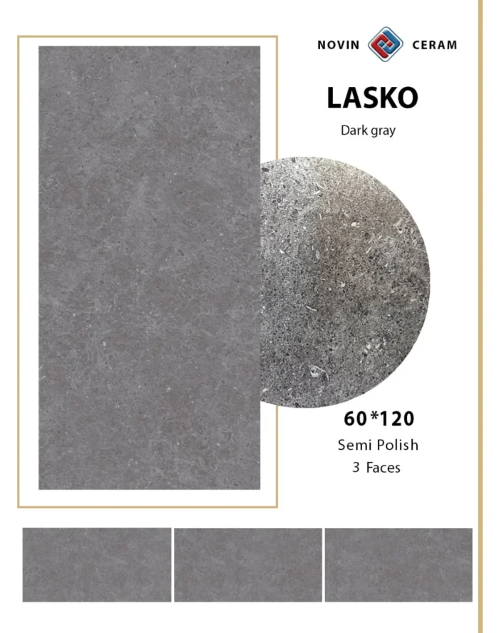 Керамогранит Керамопро Lasko Dark Gray 60х120 — изображение 2