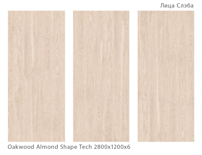 Кеамический слэб Matt  OAKWOOD ALMOND SHAPE TECH 2800х1200х6мм — изображение 2