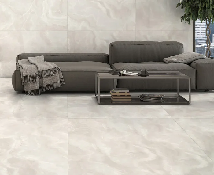 Керамический слэб  Matt ONYX BIANCO FEATHER MATT 1200х1200х9мм — изображение 3