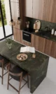Керамический слэб   Matt ROYAL GREEN TEXTURE 800х3200х12мм — изображение 3