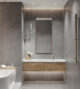 Керамогранит Arcadia Ceramica LISTELLO GRIS 80x160 см