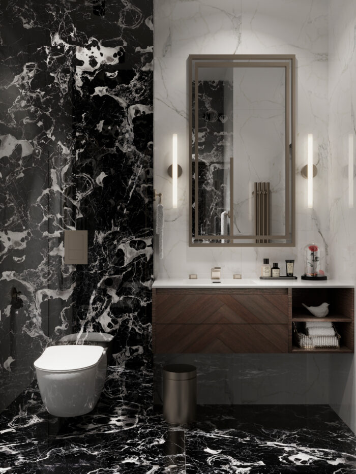 Керамогранит Arcadia Ceramica ELEGANT NERO 60x120 см — изображение 2