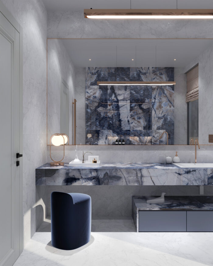 Керамогранит Arcadia Ceramica BERGAMO BLUE 60x120 см — изображение 4
