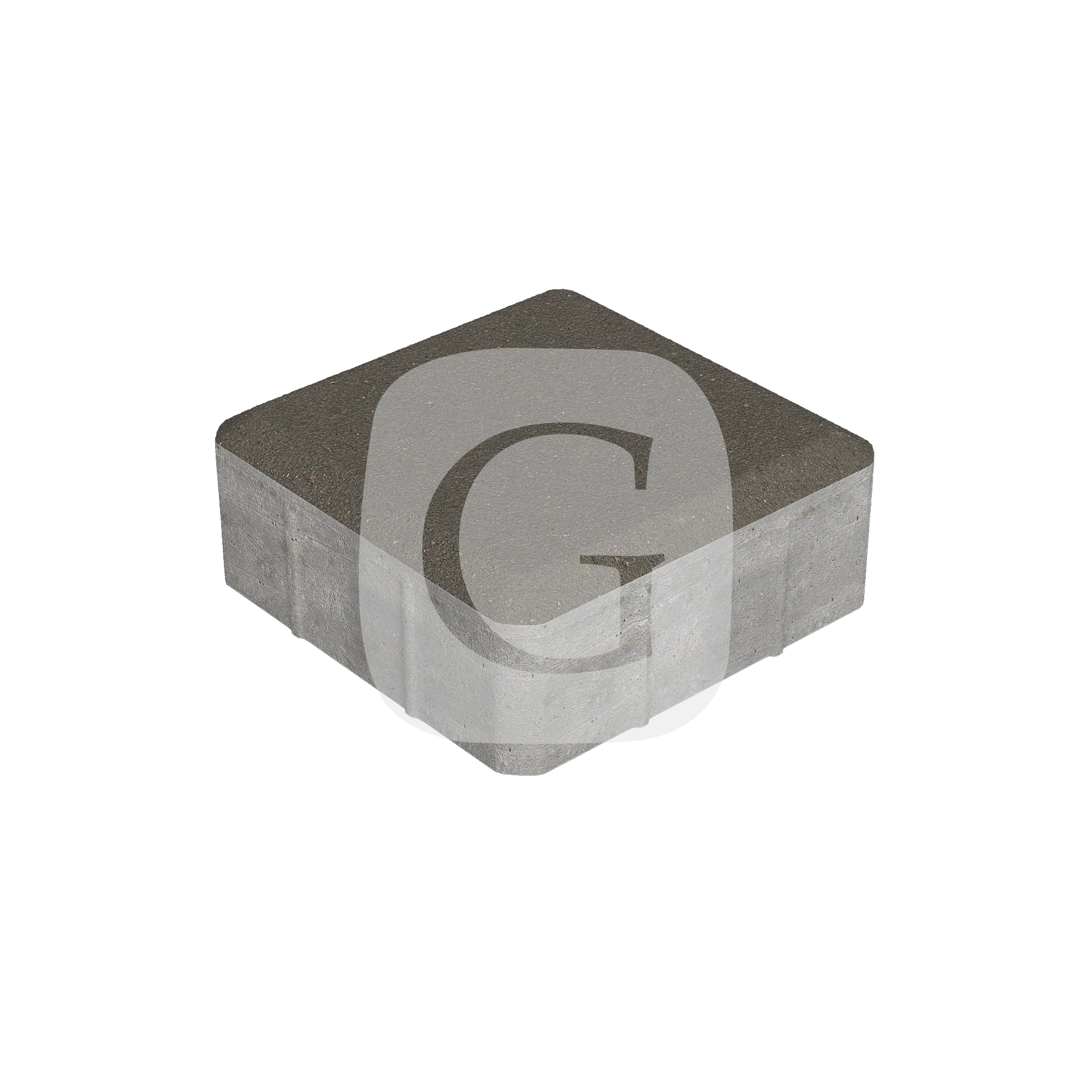 Черный Тротуарная плитка Готика Старая площадь PROFI Черный 160x160x60 мм СЦ — изображение 1
