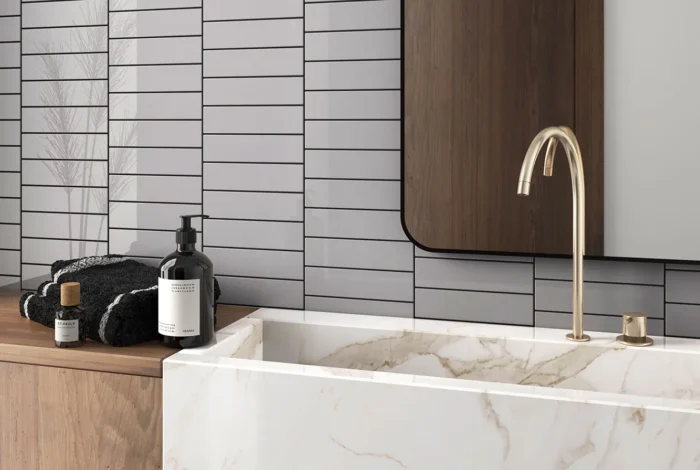 Керамическая плитка Equipe Costa Nova Grey Matt 5x20 см — изображение 2