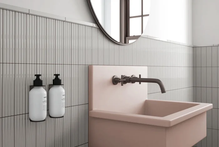 Керамическая плитка Equipe Costa Nova Onda Grey Matt 5x20 см — изображение 2