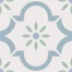 Керамогранит Smile Tile Эклектика Арабески голубой 20x20