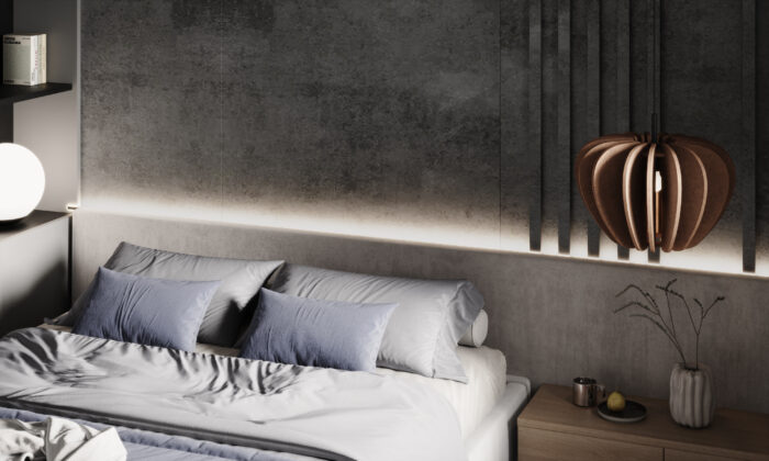 Панель Bonaparte Cemento Dark carbon matt 1100x2800x8 мм — изображение 2