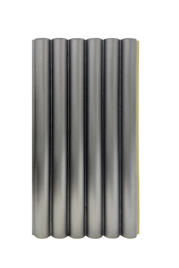Панель Bonaparte Pipe silver metal 2800x123x15 мм — изображение 2