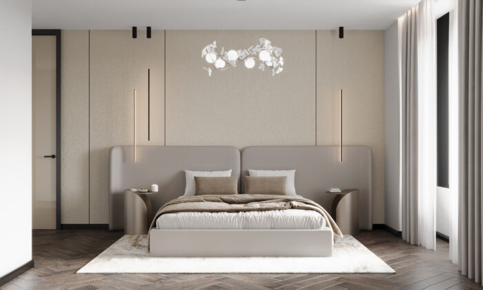 Панель Bonaparte Plane textile beige carbon matt 1080x2800x8 мм — изображение 4