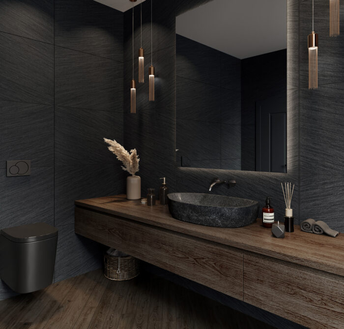 Керамогранит Staro Loft ROCK BLACK 60x120 см 5 мм MATT — изображение 3